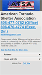 Mobile Screenshot of americantornadoshelterassociation.org