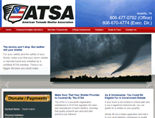 Tablet Screenshot of americantornadoshelterassociation.org